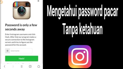 Mengaktifkan Aplikasi Panel Instagram Tanpa Password